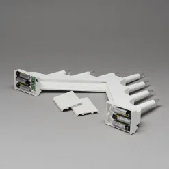 Adventsstake 7 lys på batteri - Hvit