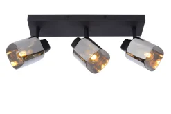 Alion taklampe 3 - Røykfarget/Svart