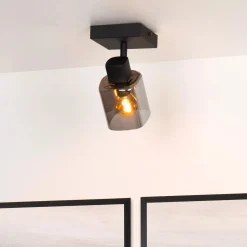 Alion Taklampe - Røykfarget/Svart