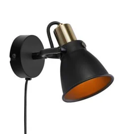 Alton vegglampe - Svart - Svart