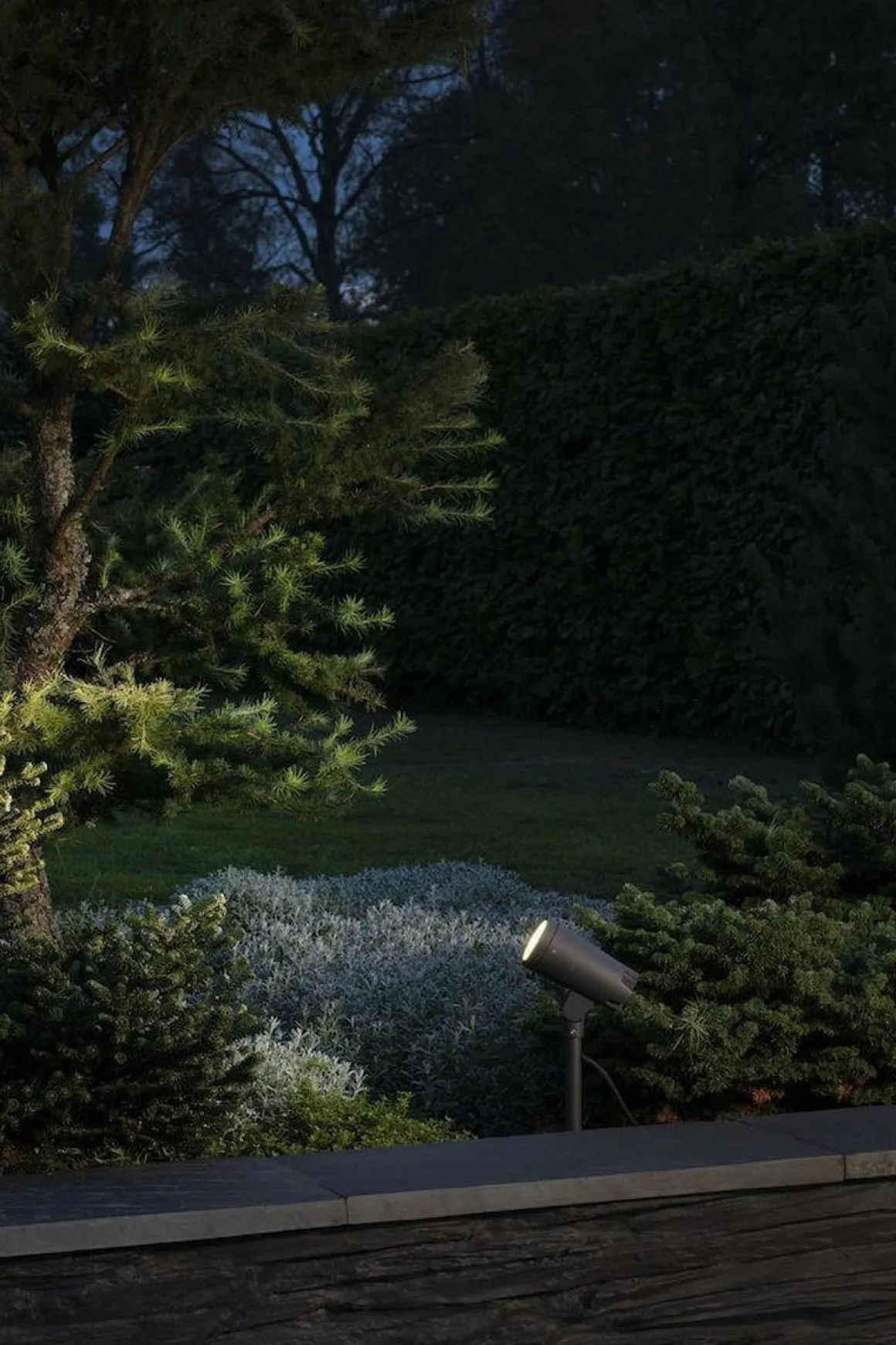 Andria uplight spyd high power 9W IP54 - Antrasitt grå