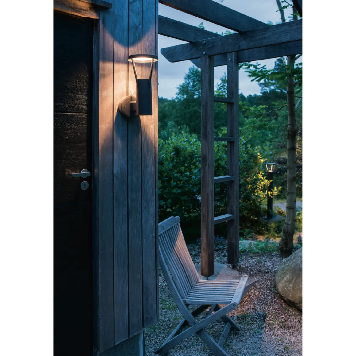 Arco Air utendørs vegglampe 6W Dimbar - Grafitt