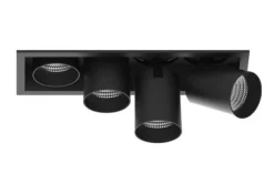 Aria mini flex K4 downlight justerbar 4x5W 2700K RA90 Dimbar - Svart