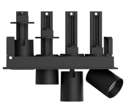 Aria mini flex K4 downlight justerbar 4x5W 2700K RA90 Dimbar - Svart