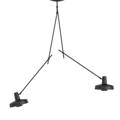 Arigato large dobbel taklampe - Svart