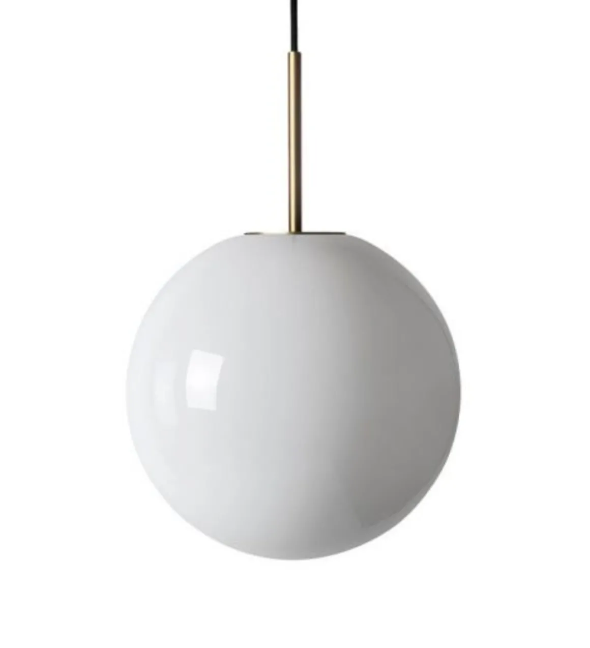 Arkivlampe 4014 25 cm - Hvit - Messing