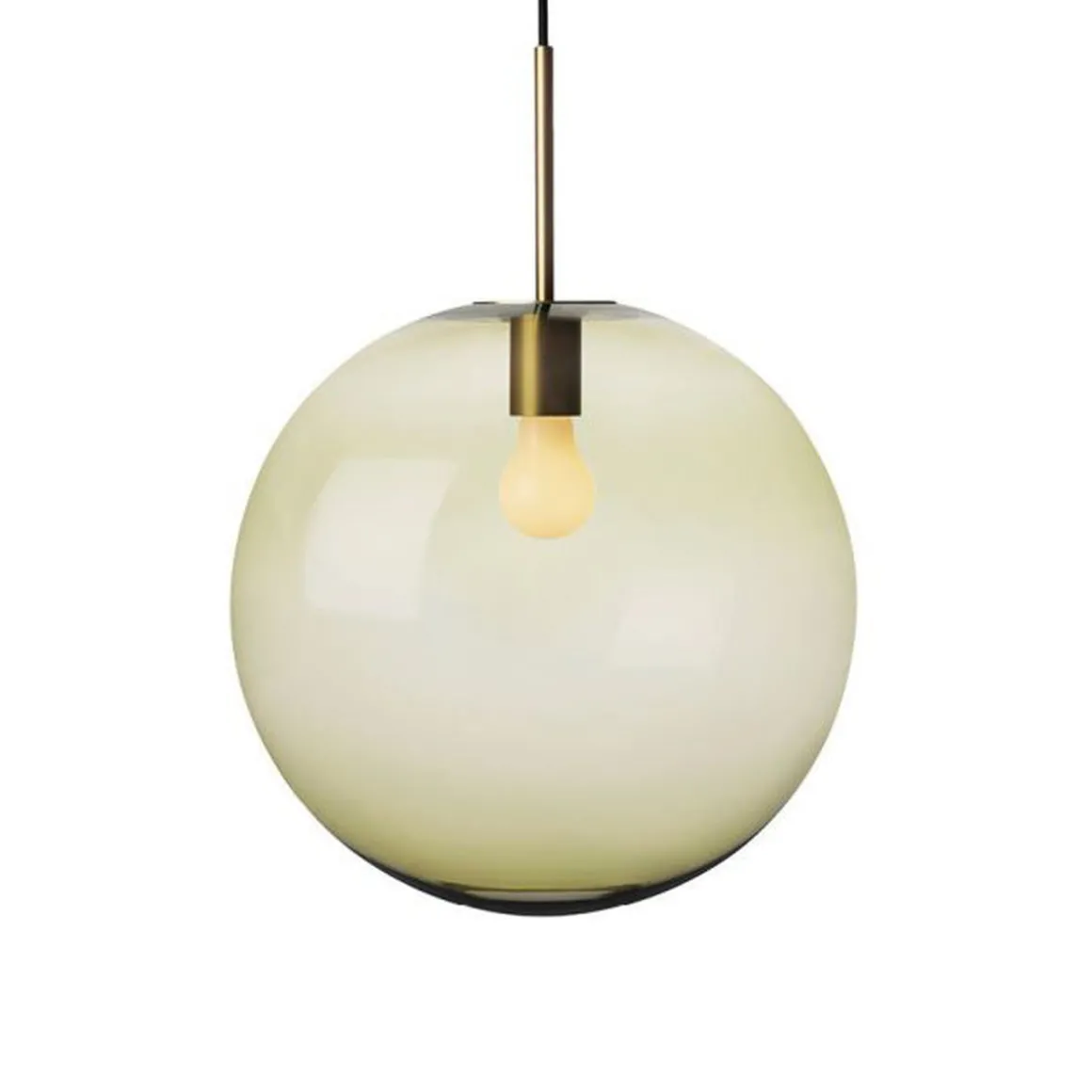 Arkivlampe 4014 40 cm - Oliven - Messing