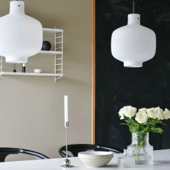 Arkivlampe 4180 - Large - Hvit Matt - Matt Sort