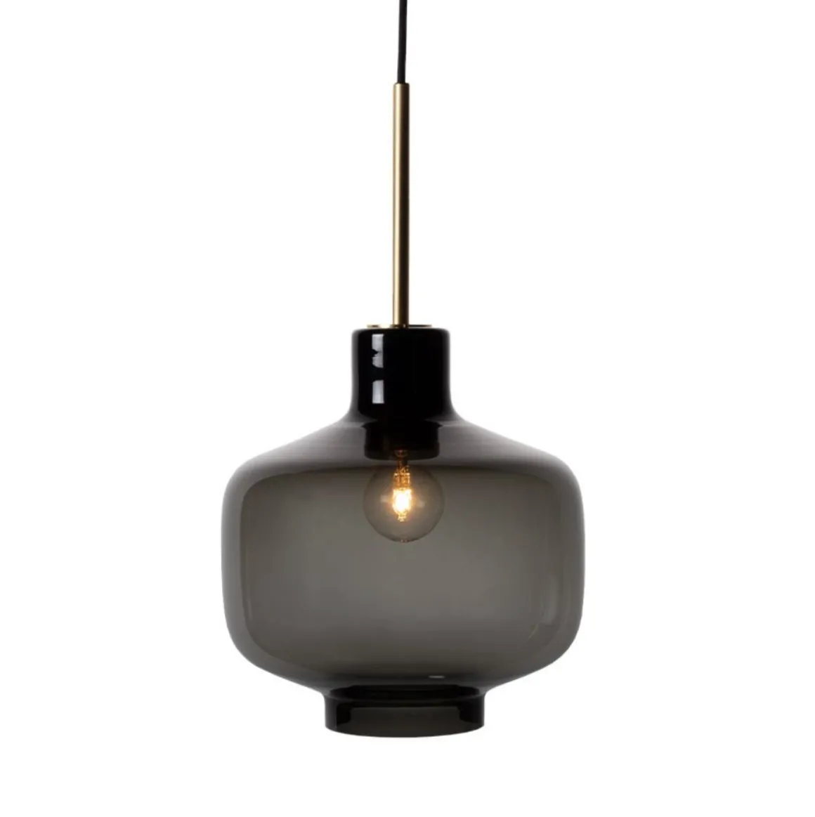Arkivlampe 4180 - Large - Røykfarget - Matt Sort