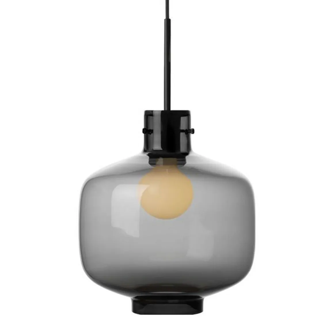 Arkivlampe 4180 - Large - Røykfarget - Matt Sort