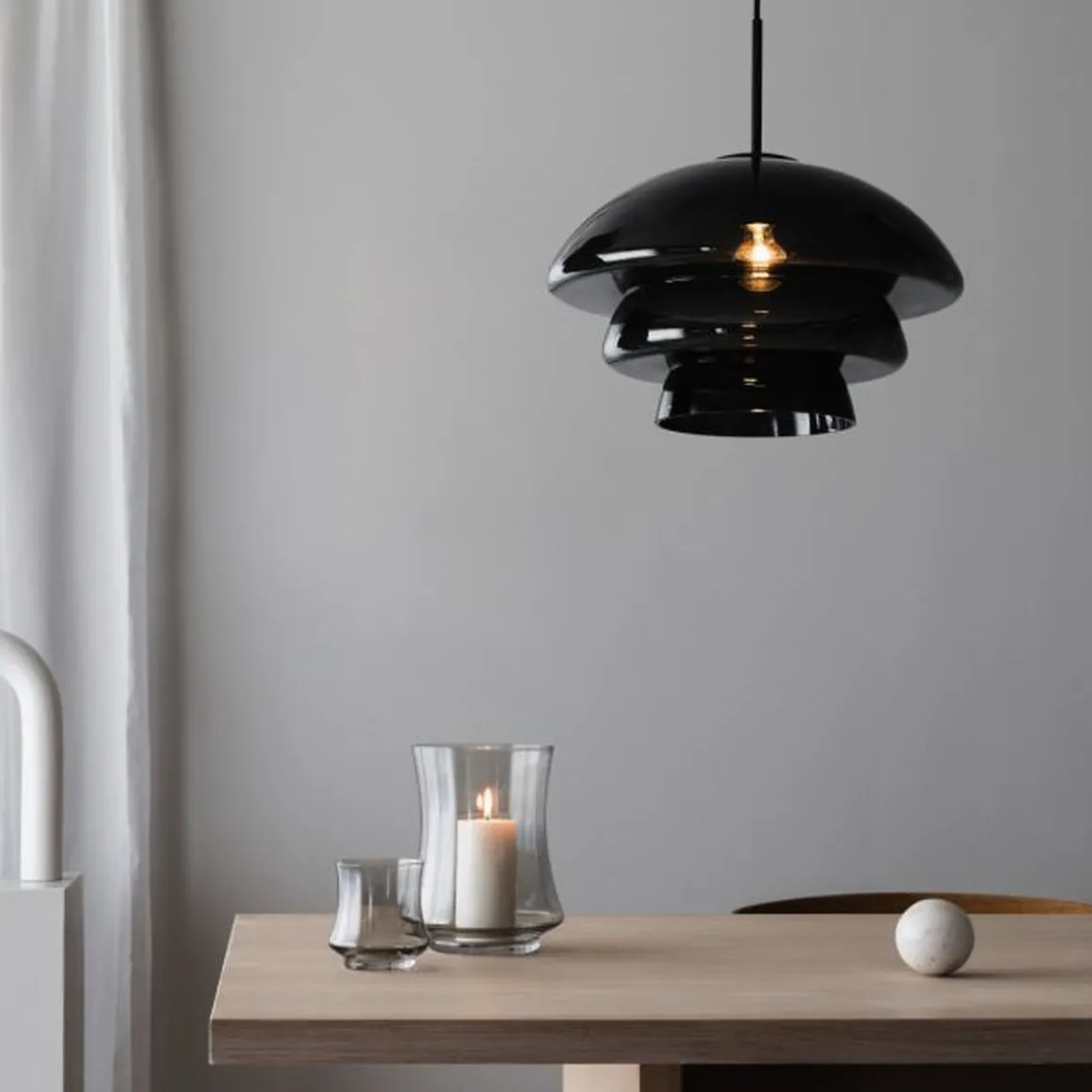 Arkivlampe 4006 Large - Grå - Matt Sort