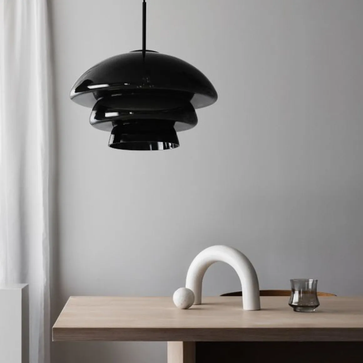 Arkivlampe 4006 Large - Grå - Matt Sort