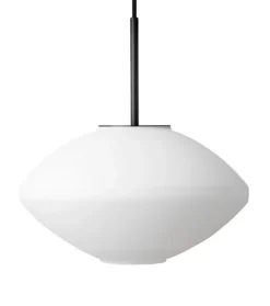 Arkivlampe 4280 Matt Hvit Sandblåst - Sort