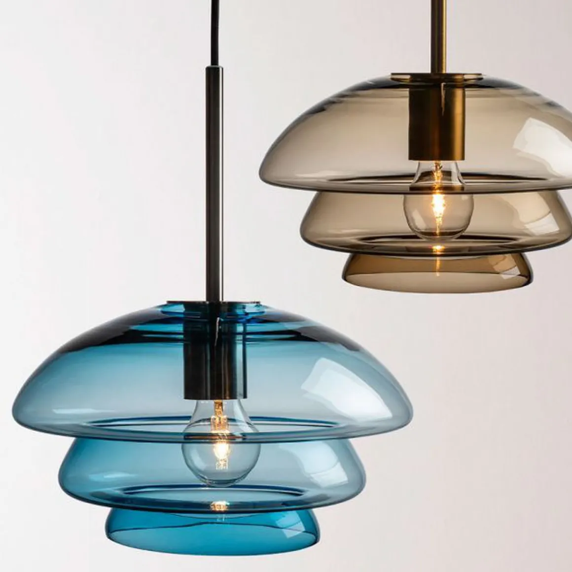 Arkivlampe 4006 Small - Blå - Matt Messing