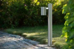 Arne pullert utendørs IP44 GU10 50 cm - Satin Krom