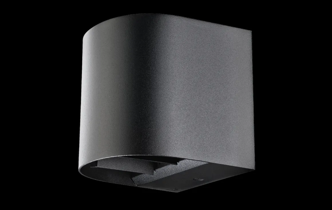 Artes round vegglampe opp/ned utendørs IP65 8W 3000K Dimbar