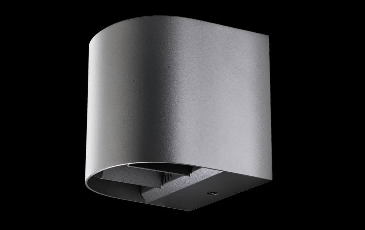 Artes round vegglampe opp/ned utendørs IP65 8W 3000K Dimbar