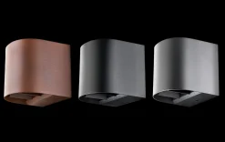 Artes round vegglampe opp/ned utendørs IP65 8W 2700K Dimbar