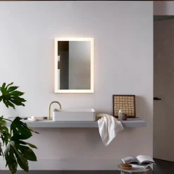 Ascot 800 speil for baderom IP44 50W Led 2700-6000 Kelvin 80x60 cm