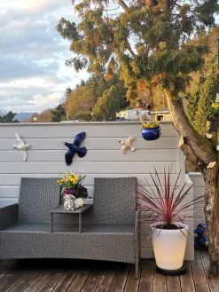 Assisi blomsterpotte stor med LED-lys