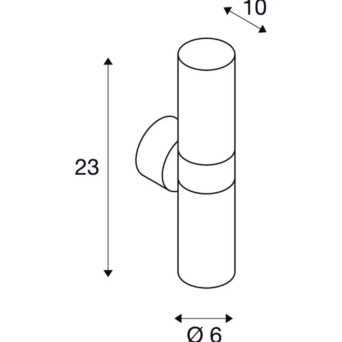 Astina vegglampe utendørs opp/ned IP44