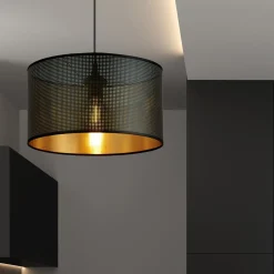 Aston takpendel 35 cm - Svart/Gullfarget