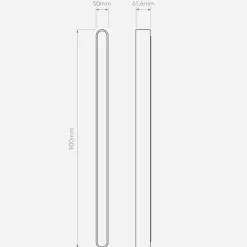 Atticus 900 vegglampe for baderom IP44 16,8W 3000 Kelvin - Dimbar