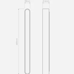 Atticus 600 vegglampe for baderom IP44 13,4W 3000 Kelvin - Dimbar