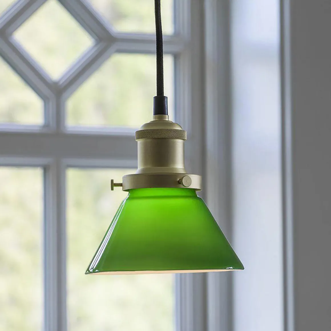 August Takpendel 15 - Messing/Grønn