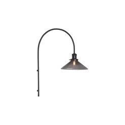 August vegglampe - Svart