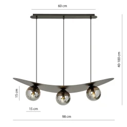 Aura takpendel 3-lys