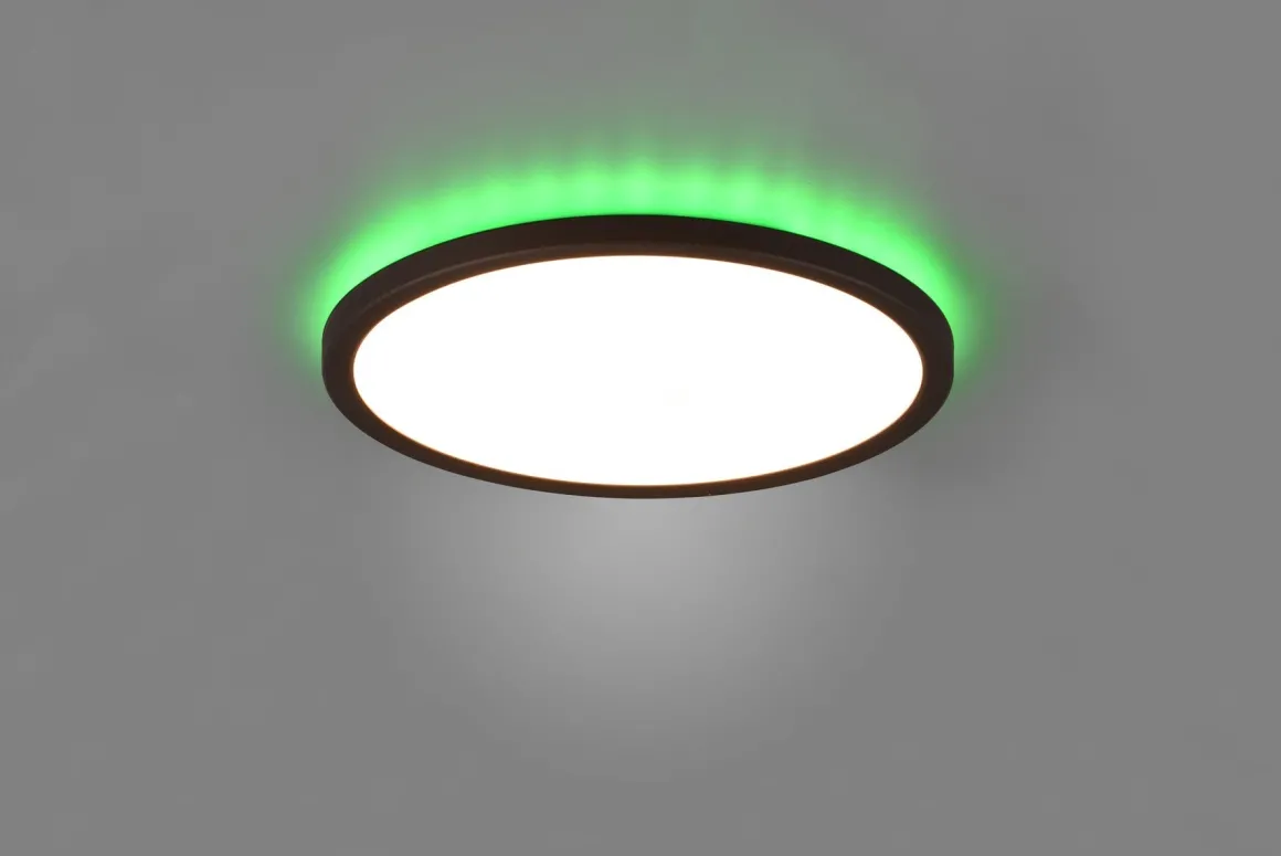 Aureo taklampe 29 cm 18W 3000-6500K RGB - m/fjernkontroll