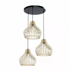 Aurora rondel spile takpendel 3 lys - Natur