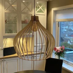 Aurora spile takpendel 58 cm - Natur