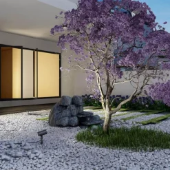 Avior Zoom uplight m/spyd 11W utendørs IP65 - Mørk grå