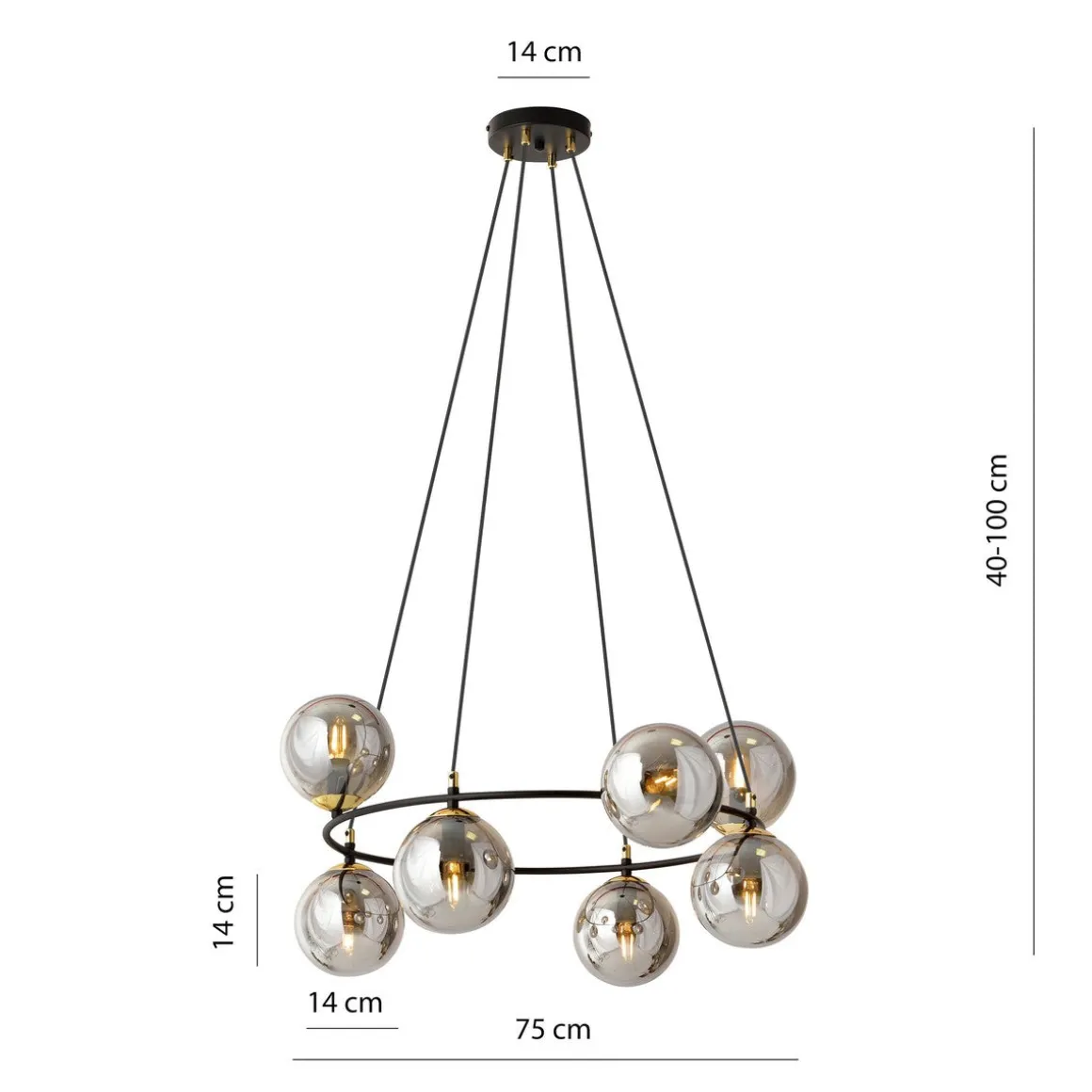 Azura takpendel 7-lys