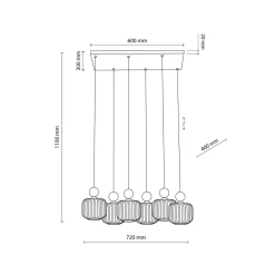 Ballo takpendel 6-lys