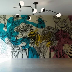 Baluna taklampe 6 lys - Svart/Opal