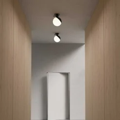 Baluna tak/vegglampe - Svart/Opal