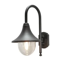 Bari vegglampe ned - Svart