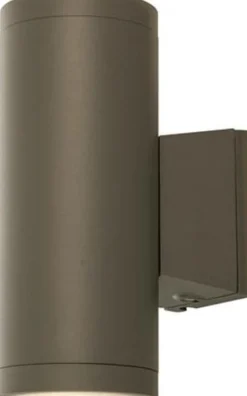 Basic vegglampe opp/ned utendørs IP54 - Antrasitt