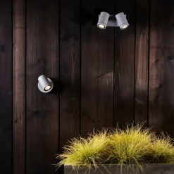 Bayville enkel spot vegglampe utendørs led - Svart