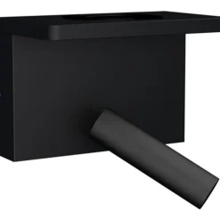 Bedside vegglampe 3W 2700 Kelvin med trådløs hurtig lader og USB A og C