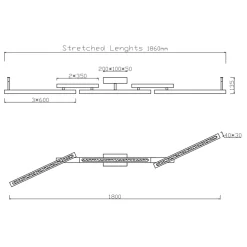 Bellari taklampe - Trefarge