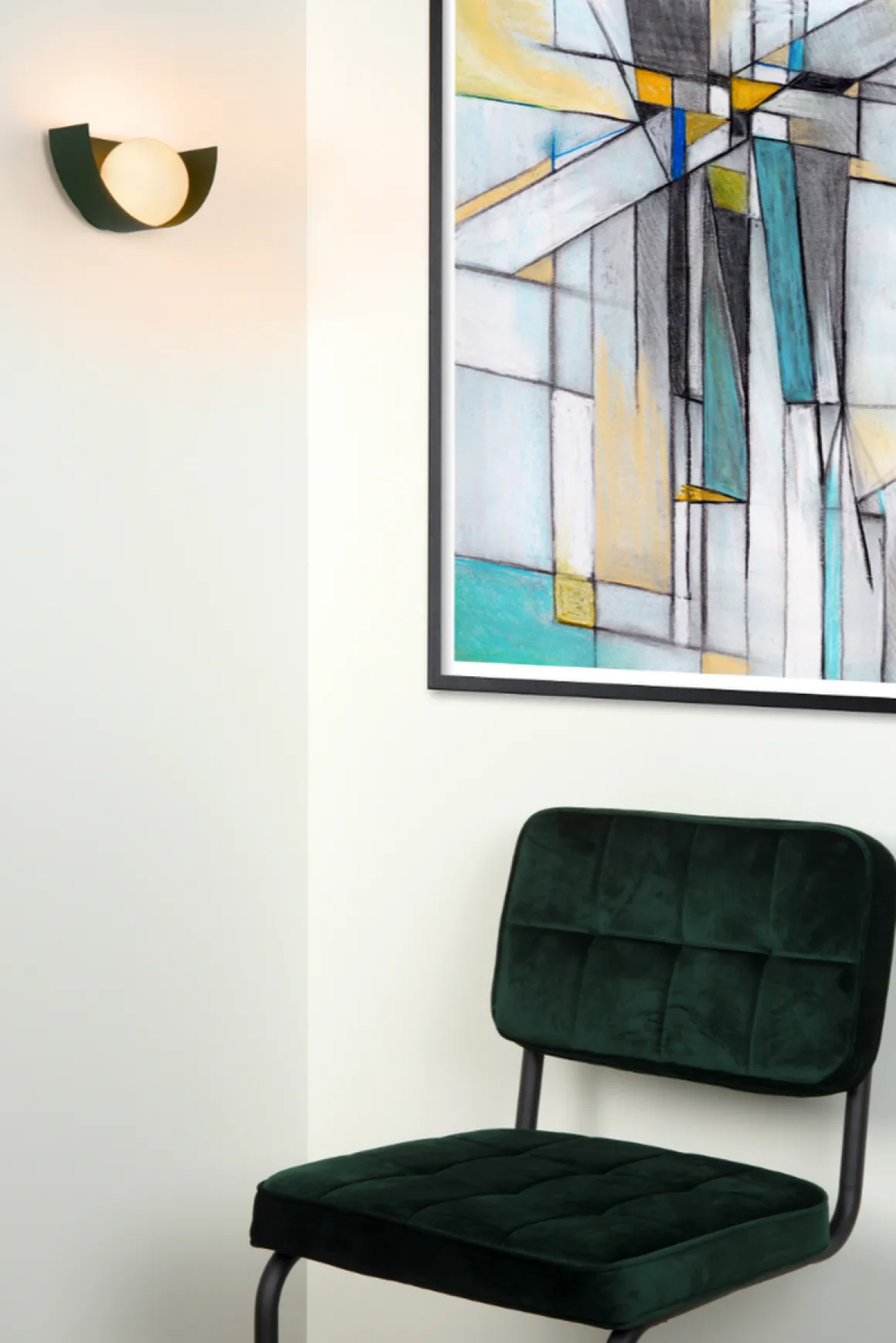 Benni vegglampe - Grønn