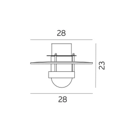 Bergen taklampe - Svart