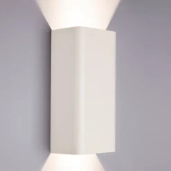 Bergen vegglampe opp/ned lys - Hvit