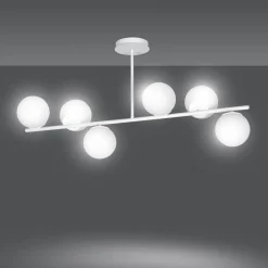 Bior 6 taklampe - Hvit/Opal hvit