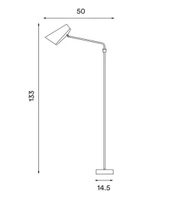 Birdy swing gulvlampe