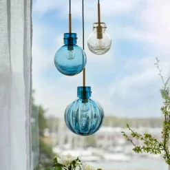 Bølge Krystallkuler 3 stk - Hvit Baldakin